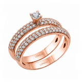 Natural Diamond Wedding Ring Set