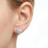 0.85 Ct Natural Diamond Designer Earrings