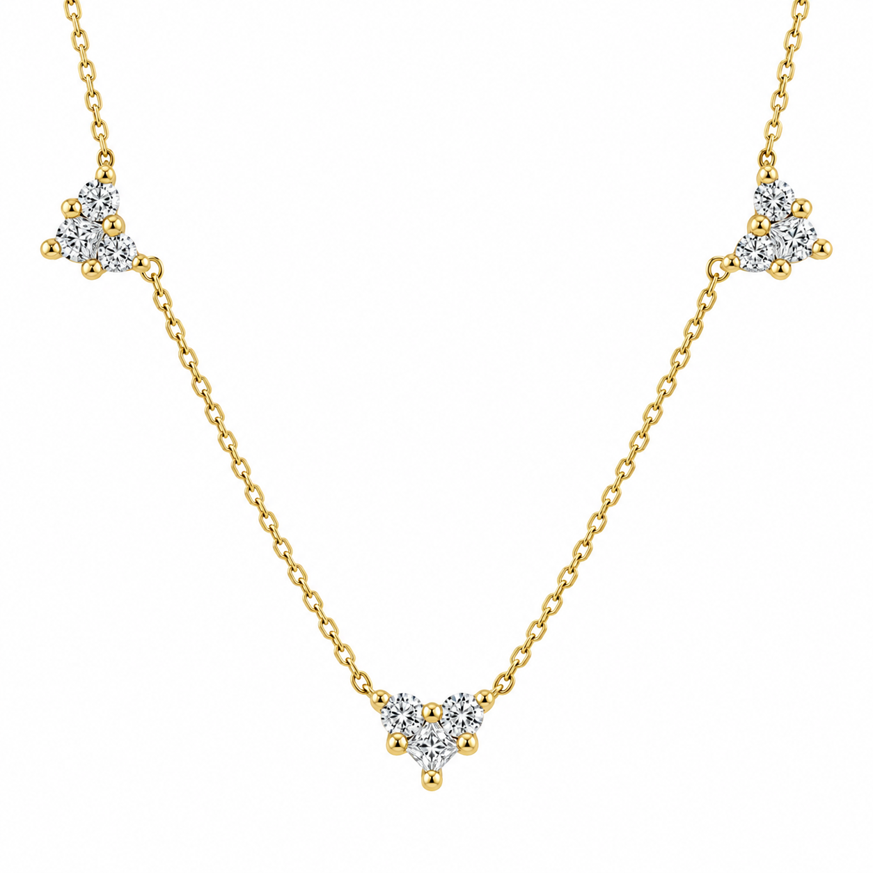 0.85 Carat Natural Diamond Long Necklace