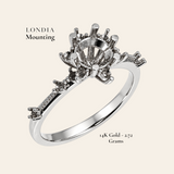 0.85 Ct. Vintage Design Ring Mounting 14K Gold