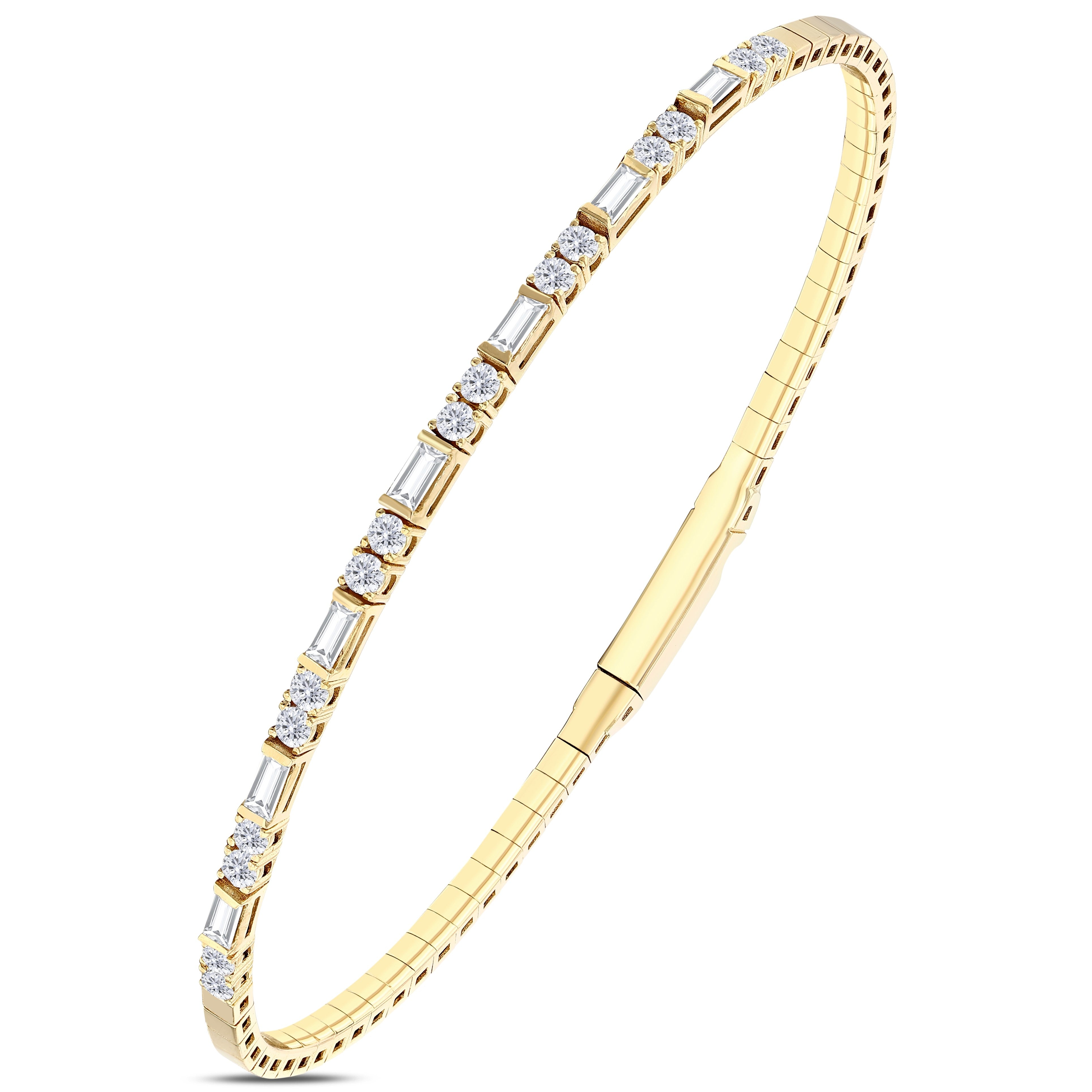 0.85 ct. Flexible Collection Diamond Bracelet 14K Gold