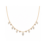 0.90 Carat Londia Dancing Diamond Necklace in 14K Solid Gold