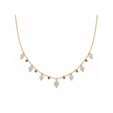 0.90 Carat Londia Dancing Diamond Necklace in 14K Solid Gold