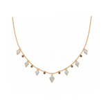 0.90 Carat Londia Dancing Diamond Necklace in 14K Solid Gold