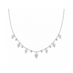 0.90 Carat Londia Dancing Diamond Necklace in 14K Solid Gold