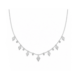 0.90 Carat Londia Dancing Diamond Necklace in 14K Solid Gold