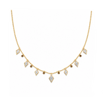 0.90 Carat Londia Dancing Diamond Necklace in 14K Solid Gold