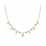 0.90 Carat Londia Dancing Diamond Necklace in 14K Solid Gold