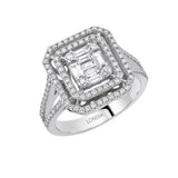 0.90 Carat Natural Diamond Baguette Design Diamond Ring | LONDIA