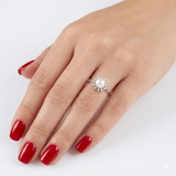 0.90 Carat Natural Diamond and Pearl Jewelry Set