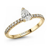 0.90 Carat Pear-Cut Solitaire Ring