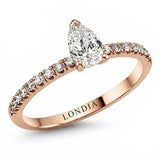 0.90 Carat Pear-Cut Solitaire Ring