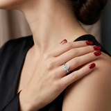 0.90 Ct. Natural Oval Diamond Solitaire Ring