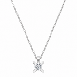 0.90 Ct Natural Diamond Londia Butterfly Design Solitaire Set in 14K Gold