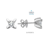 0.90 Ct. F Color Natural Diamond HRD Certified Butterfly Solitaire Set