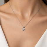 0.90 Ct. F Color Natural Diamond HRD Certified Butterfly Solitaire Set