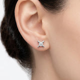 0.90 Ct. F Color Natural Diamond HRD Certified Butterfly Solitaire Set