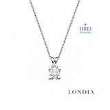 0.90 Ct. F Color Natural Diamond HRD Certified Valentine Solitaire Set