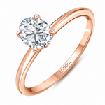 0.90 Ct. Natural Oval Diamond Solitaire Ring