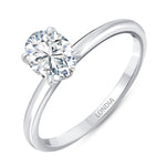 0.90 Ct. Natural Oval Diamond Solitaire Ring