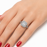 0.95 Carat Natural Diamond Baguette Design Diamond Ring | LONDIA