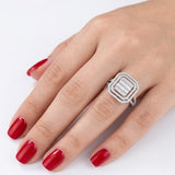 0.95 Carat Natural Diamond Baguette Design Diamond Ring | LONDIA