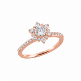 Natural Diamond Vintage Design “Lotus” Ring