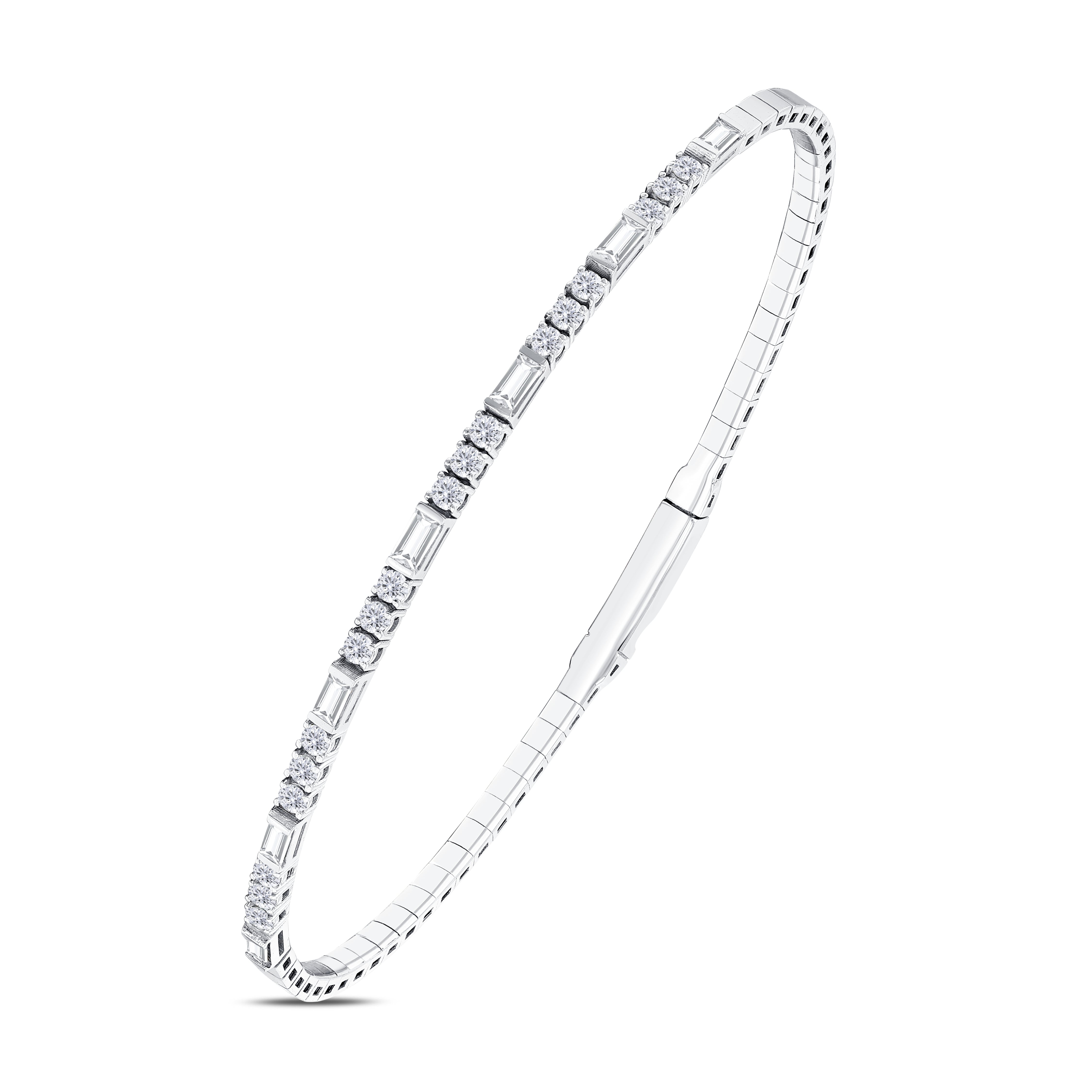 0.95 ct. Flexible Collection Diamond Bracelet 14K Gold
