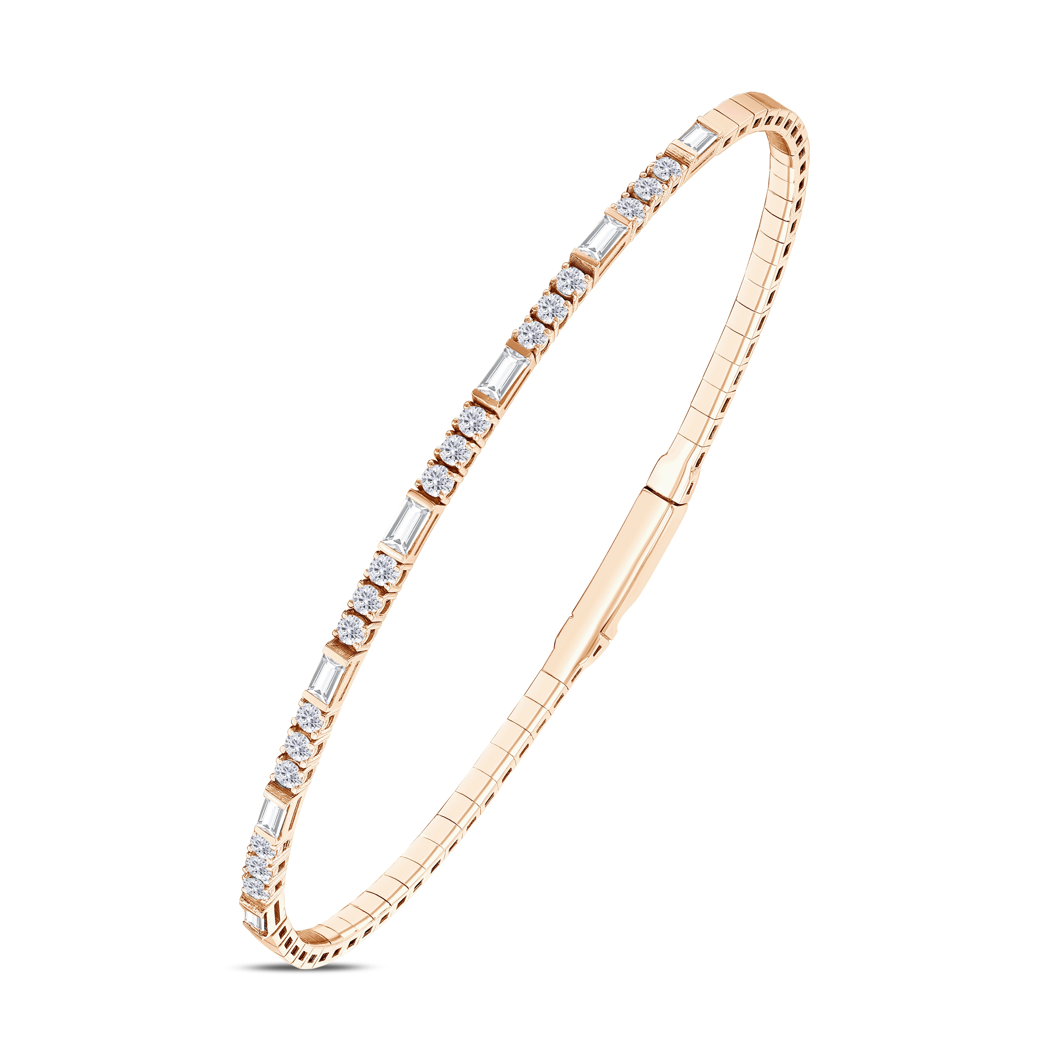 0.95 ct. Flexible Collection Diamond Bracelet 14K Gold