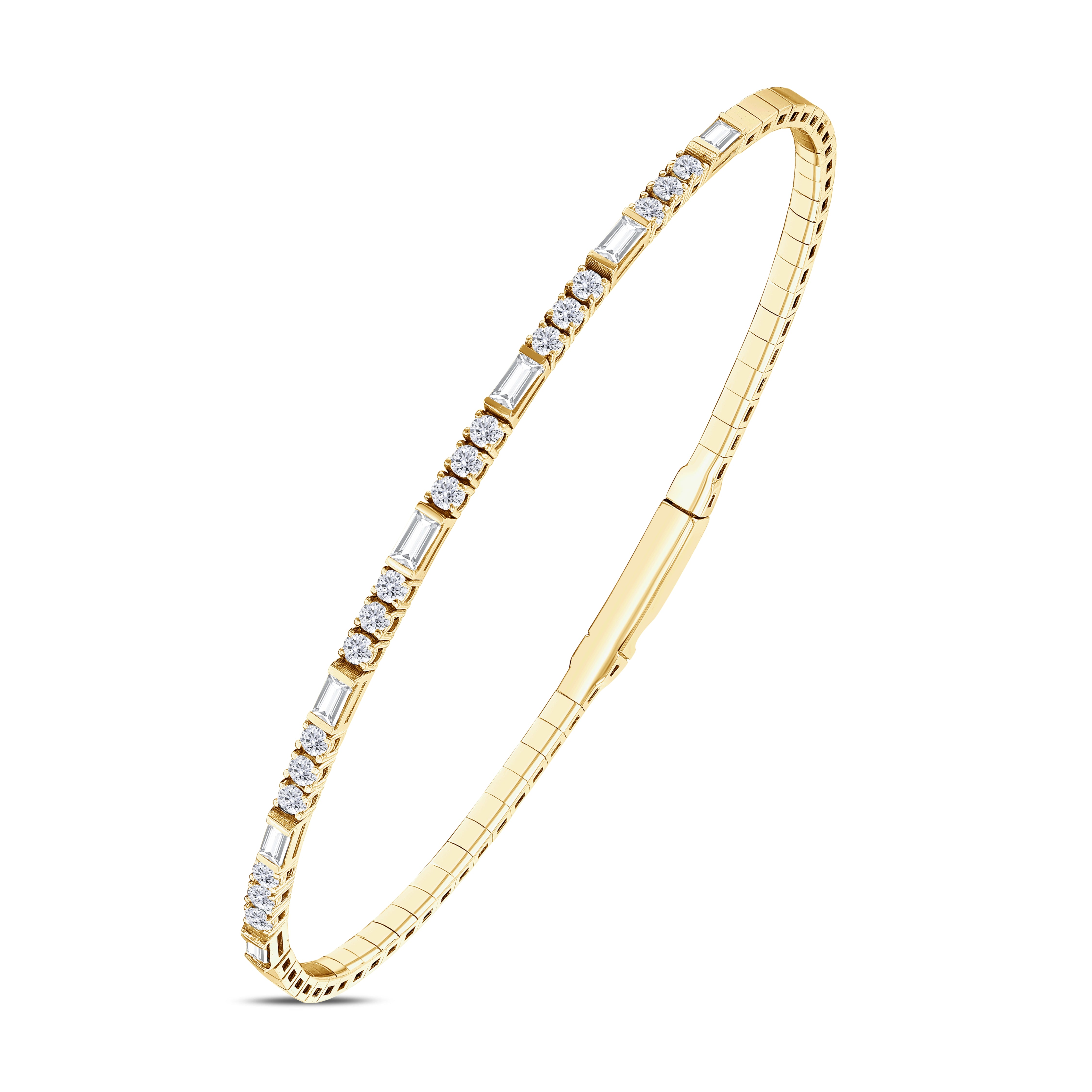 0.95 ct. Flexible Collection Diamond Bracelet 14K Gold