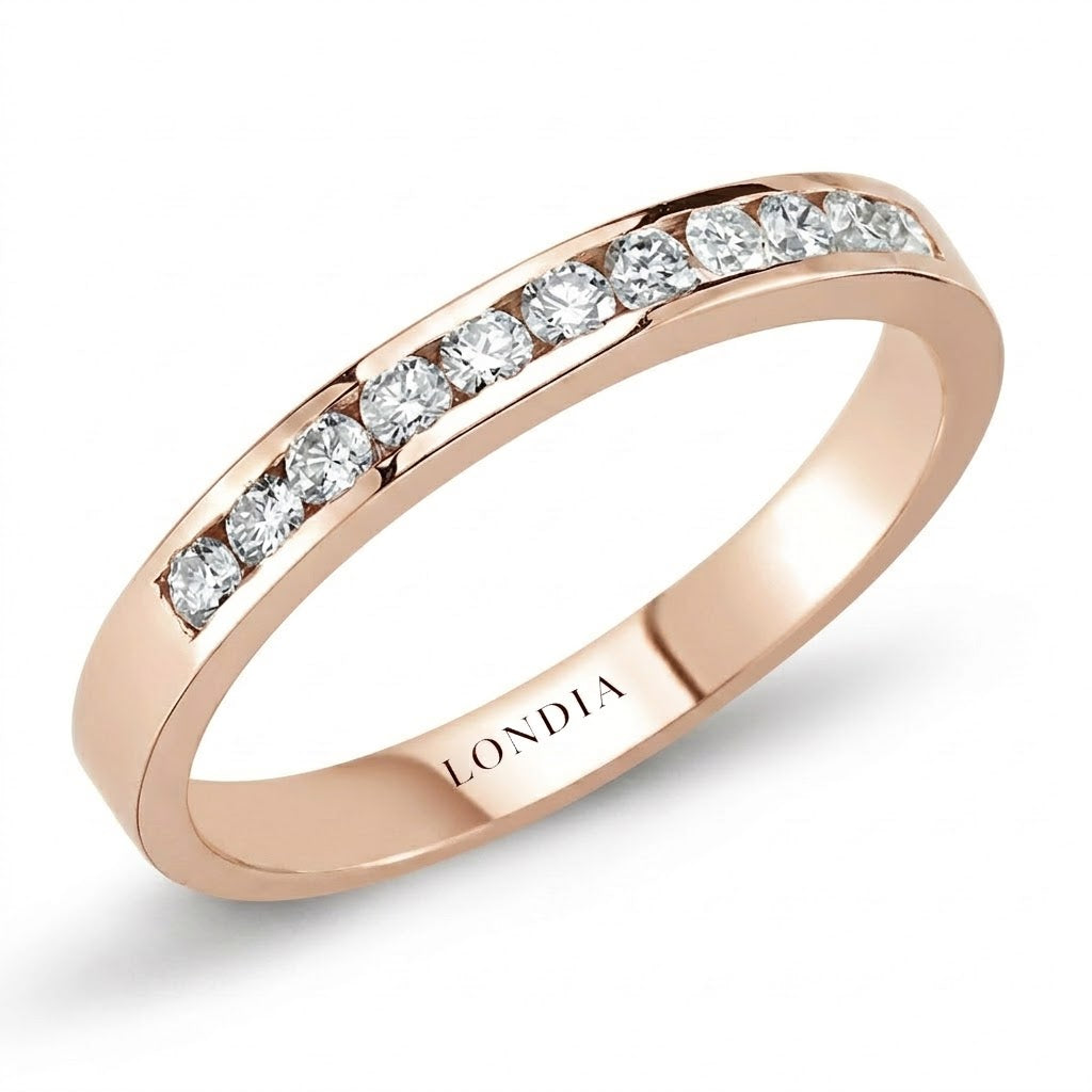 0.25 Carat Diamond Half Eternity Ring in 18K Gold