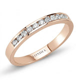 0.25 Carat Diamond Half Eternity Ring in 18K Gold