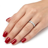 0.25 Carat Diamond Half Eternity Ring in 18K Gold