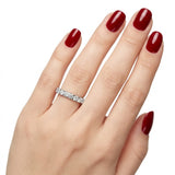 0.60 Carat Diamond Half Eternity Ring in 18K Gold
