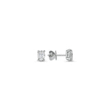 Natural Diamond Oval Earrings