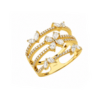 1.00 Carat Natural Diamond Statement Design Ring – 18K Gold