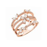 1.00 Carat Natural Diamond Statement Design Ring – 18K Gold