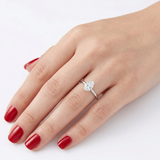1.00 Carat Pear Cut Solitaire Diamond Ring