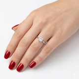 1.00 Carat Princess Cut Solitaire Diamond Ring