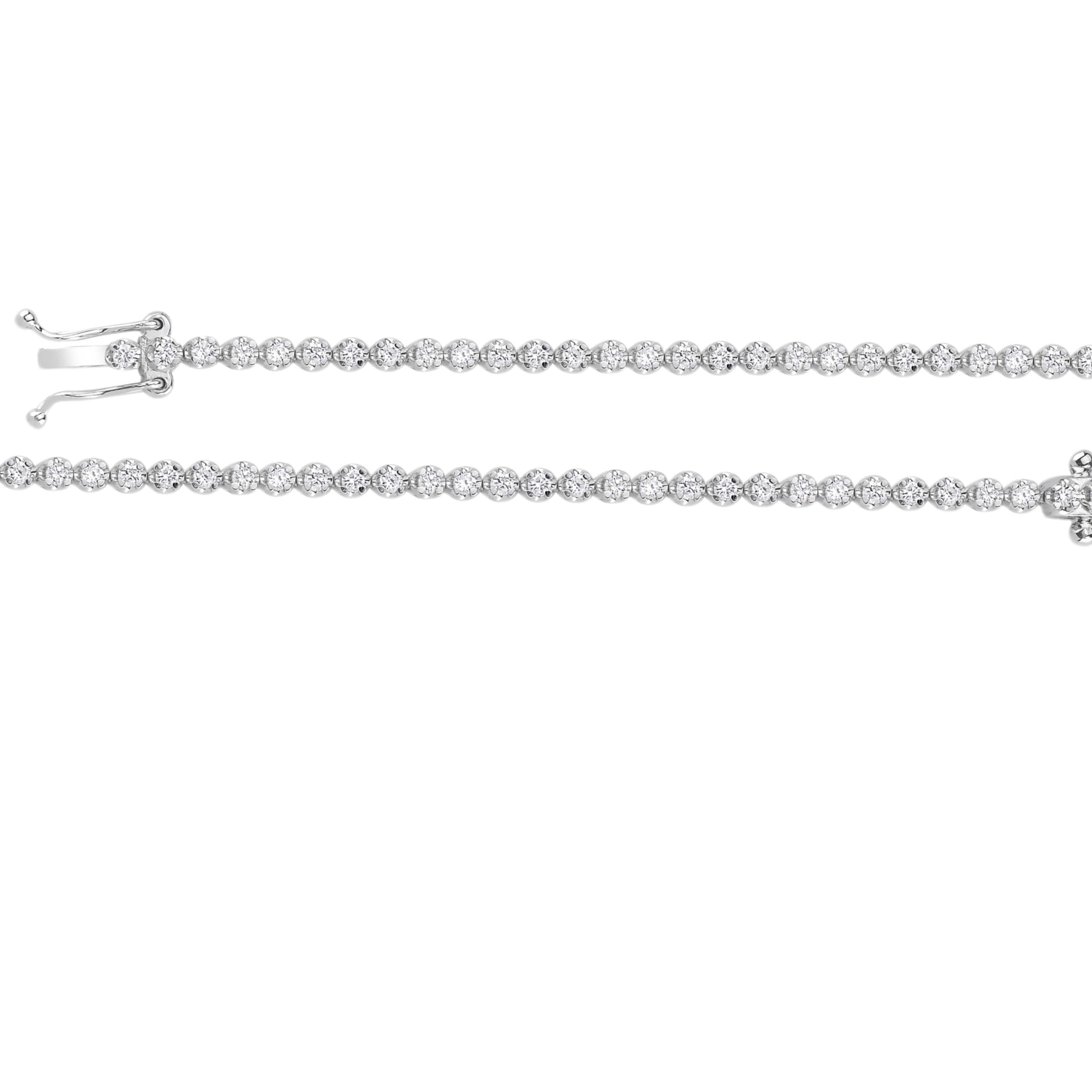 1.00 Carat Super Light Crown Bracelet in 14K Gold