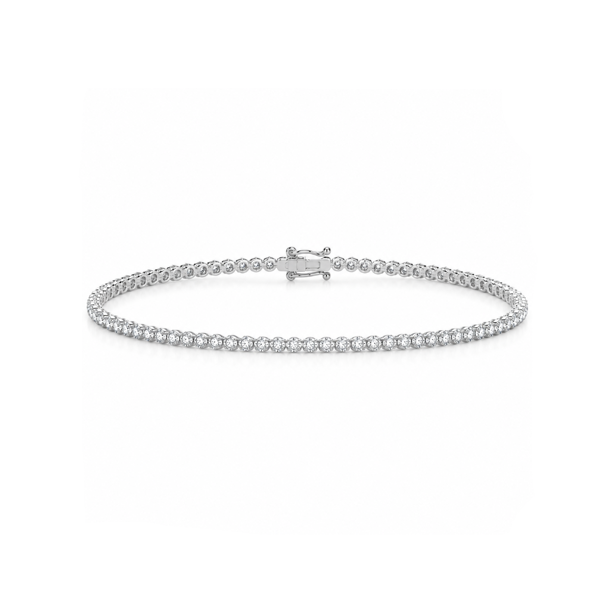 1.00 Carat Super Light Crown Bracelet in 14K Gold