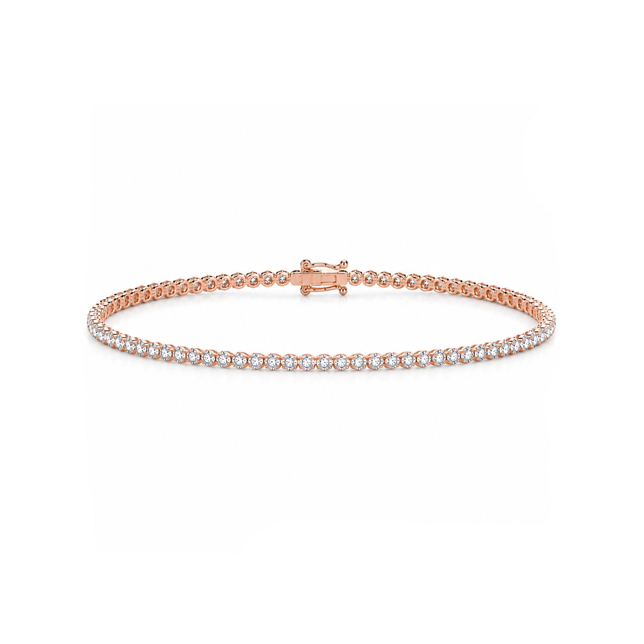 1.00 Carat Super Light Crown Bracelet in 14K Gold