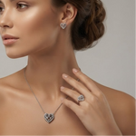 1.00 Ct. Heart design Jewelry Mounting Set in 14K Gold