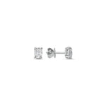 Diamond Oval Earrings