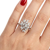 Natural Diamond Statement Design Ring 