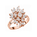 Natural Diamond Statement Design Ring 