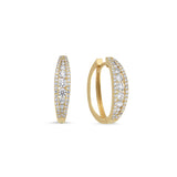 1.00 Ct Diamond Londia Infinity Design Earrings in 14K Gold