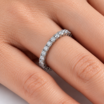 1.00 Carat E Color Natural Diamond Full Eternity Ring