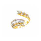1.00 Ct. Natural Diamond Line-Design Ring  LONDIA