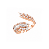 1.00 Ct. Natural Diamond Line-Design Ring  LONDIA